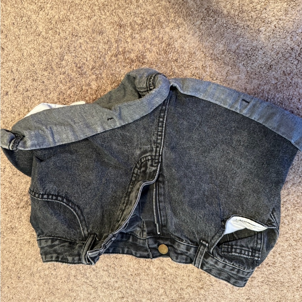SHEIN Dark Gray Boyfriend Jeans